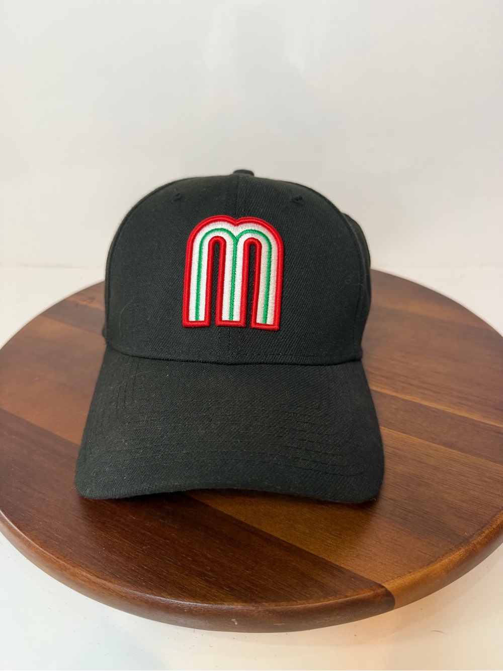 New Era 39THIRTY Team Mexico Baseball Cap Black Medium Large Flex Fit